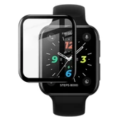 Oppo Watch 2 42MM 3D PMMA Cam Ekran Koruyucu (Siyah) - 1