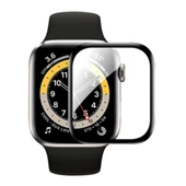 Apple Watch 7-8 41mm 3D PMMA Cam Ekran Koruyucu (Siyah) - 1