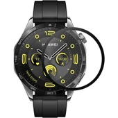 Huawei Watch GT4 46mm PMMA Cam Ekran Koruyucu (Siyah) - 1