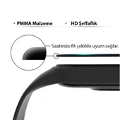 Realme Watch 3D PET+PMMA Cam Ekran Koruyucu (Siyah) - 3