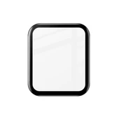 Oppo Watch 2 42MM 3D PMMA Cam Ekran Koruyucu (Siyah) - 3