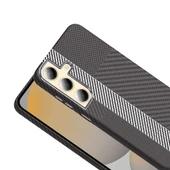 Samsung Galaxy S24 Kılıf Kablosuz Şarj Özellikli Karbon Fiber Görünümlü Gros Kapak thumbnail 3