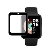 Xiaomi Mi Watch Lite 3D PMMA Cam Ekran Koruyucu (Siyah) - 1