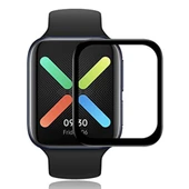 Oppo Watch 41MM 3D PMMA Cam Ekran Koruyucu (Siyah) - 1