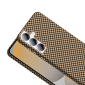 Samsung Galaxy S25 Kılıf Kablosuz Şarj Özellikli Karbon Fiber Görünümlü Gros Kapak thumbnail 5