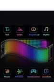 Led Matrix Panel Cama Yapışan Telefon Kontrollü Led Ekran Panel 16x96 - 192MM-898MM - 3