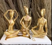 kırılmaz polyester,3 lü yoga yapan kızlar biblosu thumbnail 6