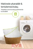 2 Adet Bordo Serisi Kılıflı Fermuarlı Klimali Antialerjik Silikon Nano Elyaf Yastık 50x70cm - 6