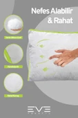 2 Adet Bordo Serisi Kılıflı Fermuarlı Klimali Antialerjik Silikon Nano Elyaf Yastık 50x70cm - 4