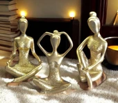 kırılmaz polyester,3 lü yoga yapan kızlar biblosu thumbnail 1