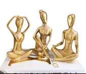 kırılmaz polyester,3 lü yoga yapan kızlar biblosu thumbnail 3