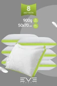6 Adet Yeşil Serisi Kılıflı Fermuarlı Klimali Antialerjik Silikon Nano Elyaf Yastık 50x70cm thumbnail 1