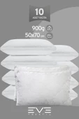 8 Adet Klimax Beyaz Serisi Kılıflı Fermuarlı Klimali Antialerjik Silikon Nano Elyaf Yastık 50x70cm - 1