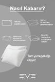 4 Adet Klimax Beyaz Serisi Kılıflı Fermuarlı Klimali Antialerjik Silikon Nano Elyaf Yastık 50x70cm - 5