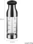 Busstier Çift Bölmeli Püskürtmeli Sprey Yağlık ve Sirkelik, Paslanmaz Çelik, 200 ml Kapasiteli - 7
