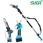 Suca SC 8611 + 5808 Uzatma Aparatlı Akülü Budama Makası ve Testere - 1