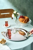 Serra Yuvarlak Çelik Tepsi 41 Cm - 2