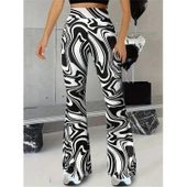 Lucky Life Kadın Yüksek Bel Zebra Desenli Tayt - 2