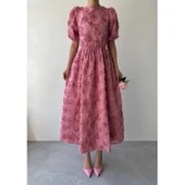 Wear Sırt Lucky Life Bağlama Detaylı Elbise - 1