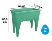 Omnipazar SO-AB02 Dekoratif Ayaklı Bahçe Yetiştirme Saksı 60 Litre No 2 thumbnail 6