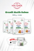 4 Adet 1000 gr Hacı Şakir Granül Matik Çamaşır Deterjanı Lavanta ve ROSIE thumbnail 1
