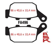 Mondial Arka Fren Disk Balatası (Cbs) Fa496 Ask 125 Drift L-Vultre 125 İ Kd 125 F - 1
