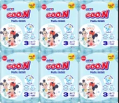 Goon Mutlu Bebek Bebek Bezi Beden:3 (7-12Kg) Midi 216 Adet Jumbo Ekstra Pk thumbnail 1