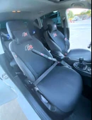 SEAT FR Nakışlı Ön İkili Oto Koltuk Minderi 2 Adet Boyun Yastığı 2 Adet Kemer Pedi SİYAH - 2