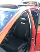 OPEL Nakışlı Ön İkili Oto Koltuk Minderi 2 Adet Boyun Yastığı 2 Adet Kemer Pedi SİYAH - 3