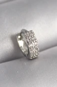 316L Çelik Gümüş Renk Zirkon Taşlı Tragus Piercing - TJ-PR1305 - 1