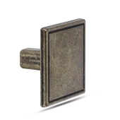 Düğme Kare Metal Eskitme Antik (4 ADET) Mobilya Mutfak Çekmece Dolap Dolabı Kulpu Kulbu Kulpları thumbnail 4