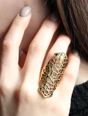 Trend Desenli Antik Ayarlanabilir Kadın Yüzük euy1268 thumbnail 1