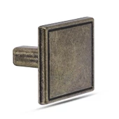 Düğme Kare Metal Eskitme Antik (4 ADET) Mobilya Mutfak Çekmece Dolap Dolabı Kulpu Kulbu Kulpları thumbnail 2