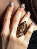 Trend Desenli Antik Ayarlanabilir Kadın Yüzük euy1270 thumbnail 1