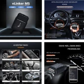 Vlinker MS OBD2 Araç Teşhis Cihazı Bluetooth - 2