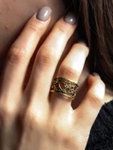 Trend Desenli Antik Ayarlanabilir Kadın Yüzük euy1271 thumbnail 2