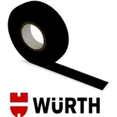 WÜRTH 19mm 15mt Tüylü Bez Yapışkan İzole Bant SİYAH - 2