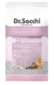 Dr.sacchi Premium Bebek Pudrası Kokulu Bentonit Ince Taneli Topaklanan Kedi Kumu 10 Lt - 1