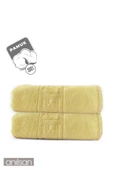 2'li Sarı Greek Banyo Havlusu - 70x140 Cm, 490 Gr, %100pamuk, Spa Ve Otel Havlusu - 2