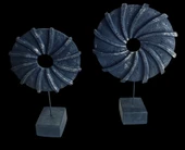 kırılmaz polyester,BEYAZ RENK halka pervane figürlü biblo thumbnail 4