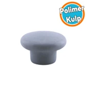 Mantar Kulp Düğme 10 ADET Çekmece Mutfak Mobilya Dolabı Dolap Kulpu Kulbu Plastik Kulp Gri thumbnail 6