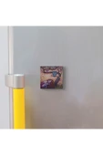 Baykuşlar ve kız Baskılı Taş Magnet 5X5 - 3