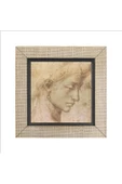 Baş Etüdü Leonardo Da Vinci Baskılı Mdf Magnetkrg-139buzdolabı Süsü - 4