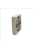 Tengricilik Sembolü Baskılı Taş Magnet 5X5 - 4