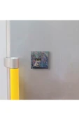 İstanbul Kedisi  Baskılı Taş Magnet 5X5 - 4