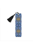 Rumi Desen Baskılı, Püsküllü Kitap Ayracı (hediyelik Bookmark,ayraç-138) - 1