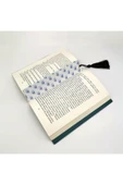Kırlangıç Desen Baskılı, Püsküllü Kitap Ayracı (Bookmark,ayraç-131) - 2