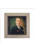 Mustafa Kemal Atatürk Baskılı MDF Magnet 7X7 - 4