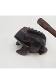 Ses Çıkaran Tayland Şans Kurbağası Kahve Renk 12 cm - 6