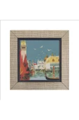 Venedik Görseli Baskılı MDF Magnet 7X7 - 4